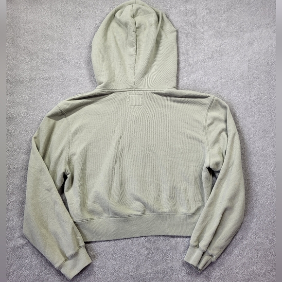 Abercrombie & Fitch Soft A&F Cropped Sunday Hoodie Sage Green - Picture 8 of 11